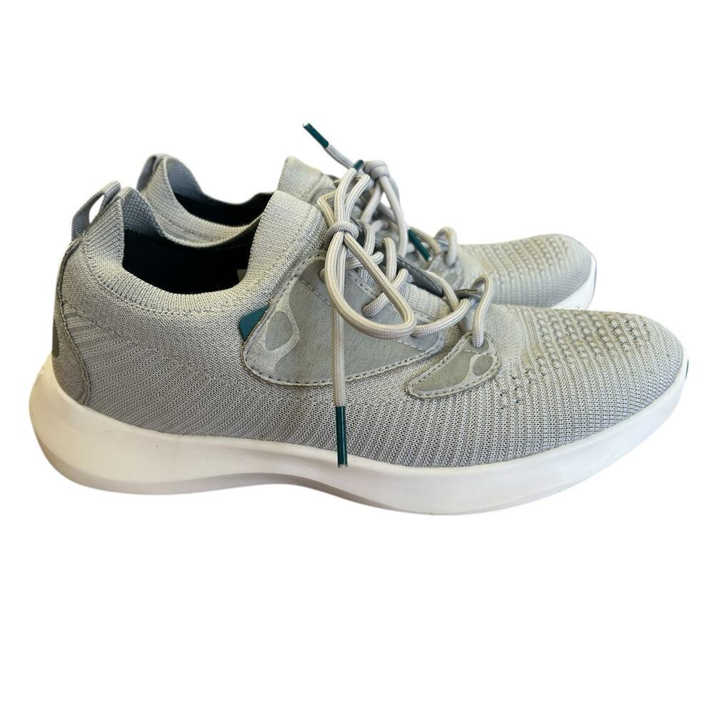 Light Gray Knit Lace-Up Women’s Sneaker